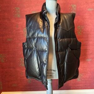 Polo Ralph Lauren Mens Leather Vest